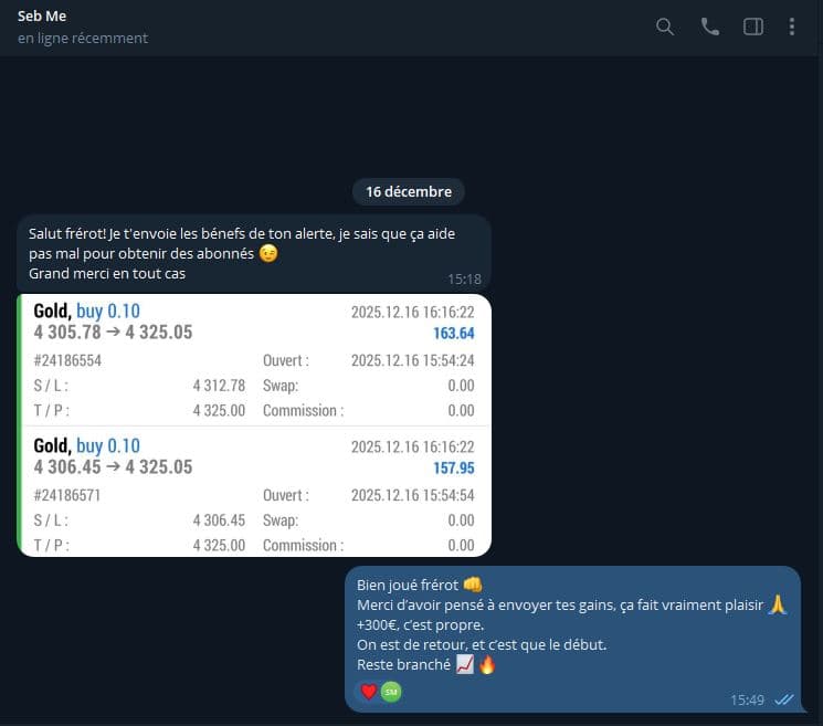 Capture d'un retour d'élève dans le groupe privé (3)
